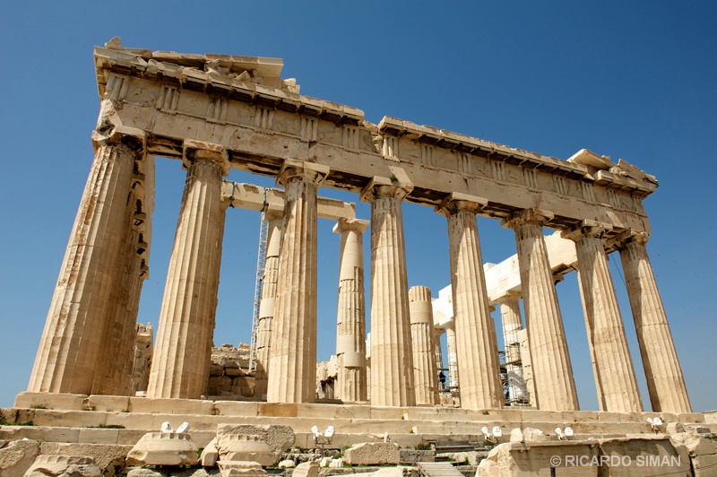 El Partenón, Atenas, Grecia. 