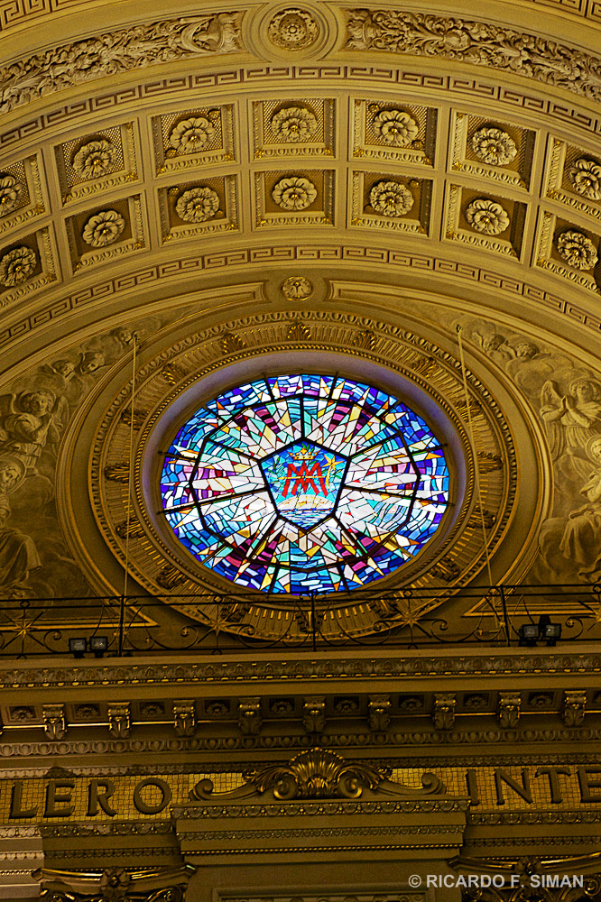 Vitral Fachada, Basilica de Maria Auxiliadora, Turin