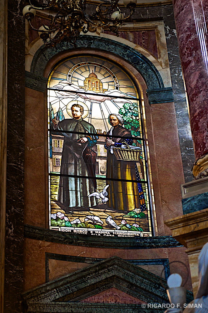 Fresco de San Juan Bosco, Basilica de Maria Auxiliadora, Turin