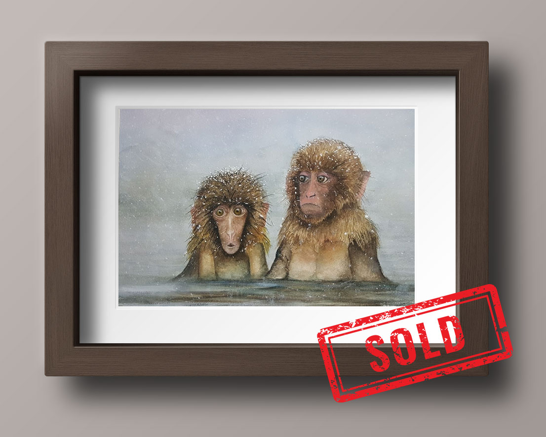 41x31 cm - Monkeys
